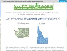 Tablet Screenshot of cultivatingsuccess.org
